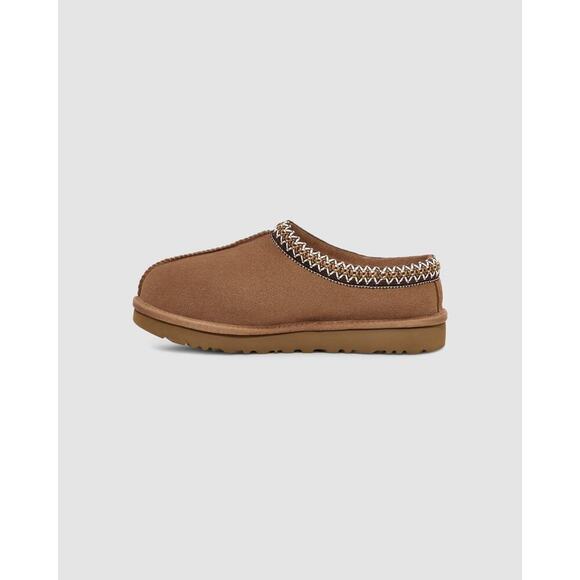 Ugg Suede Upper Tasman Slipper Slip-On Comfort In Chestnut Tan Size 7 - Picture 2 of 10